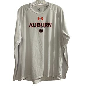 Under Armour Auburn Tigers Men's Long Sleeve Shirt White Size L
